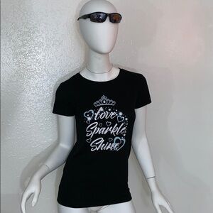 Youth Girls “Love Sparkle Shine” T-shirt Large